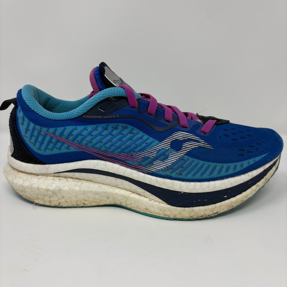 Saucony Endorphin Speed 2 Women's Size 7.5 Blue Running Shoes (S10688-30)
